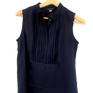 XS Tommy Hilfiger navy blouse with ruffles